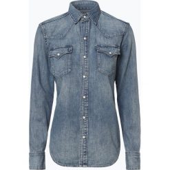 Polo Ralph Lauren - Damska koszula jeansowa, niebieski. Niebieskie koszule jeansowe damskie Polo Ralph Lauren, l, z kontrastowym kołnierzykiem. Za 659,95 zł.