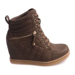 Zielone Pikowane Sneakersy 2030-50 Khaki. Zielone sneakersy damskie ButyModne. Za 69,00 zł.