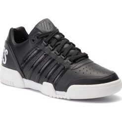 Sneakersy K-SWISS - Gstaad Big Logo 03764-002-M Black/White. Czarne sneakersy męskie K-SWISS, na co dzień, bez wzorów, ze skóry ekologicznej, eleganckie, bez zapięcia. W wyprzedaży za 229,00 zł.