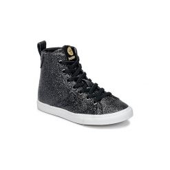 Buty Dziecko Hummel STRADA GLITTER JR. Czarne trampki dziewczęce Hummel, bez wzorów, bez zapięcia. Za 207,20 zł.