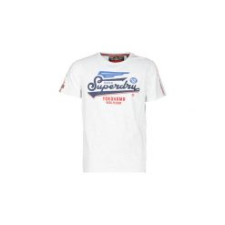 T-shirty z krótkim rękawem Superdry HIGH FLYERS MID WEIGHT TEE. Białe t-shirty męskie Superdry, s, bez wzorów, bez kołnierzyka, krótkie. Za 104,30 zł.