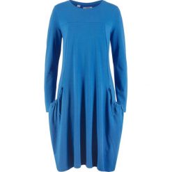 Sukienka oversize z kieszeniami, poszerszana dołem bonprix lazurowy. Sukienki damskie bonprix. Za 74,99 zł.