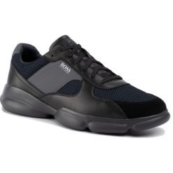 Sneakersy BOSS - Rapid 50422403 10214593 01 Black 001. Czarne sneakersy męskie Boss, na co dzień, bez wzorów, z zamszu, klasyczne, bez zapięcia. W wyprzedaży za 469,00 zł.