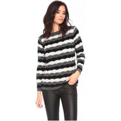 Swetry damskie: La Belle Parisienne Sweter Damski Elise S Szary