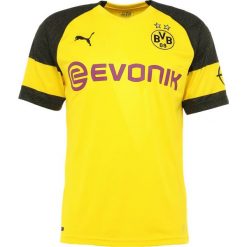 Puma BVB BORUSSIA DORTMUND HOME Artykuły klubowe cyber yellow / puma black. Żółte koszulki męskie Puma, xxl, bez wzorów, z poliesteru, sportowe, bez kołnierzyka, bez rękawów. Za 359,00 zł.