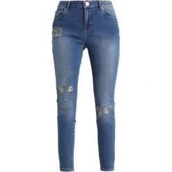 Dorothy Perkins SEQUIN PATCH DARCY Jeans Skinny Fit blue. Niebieskie rurki damskie Dorothy Perkins. W wyprzedaży za 149,25 zł.