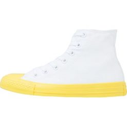 Converse CHUCK TAYLOR ALL STAR Tenisówki i Trampki wysokie white/aurora yellow/black. Szare tenisówki damskie marki Converse, z gumy. W wyprzedaży za 265,30 zł.