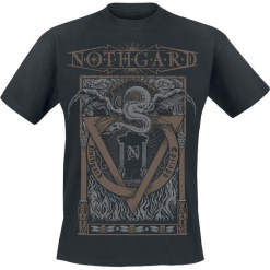 Nothgard Epitaph T-Shirt czarny. Czarne koszulki męskie Nothgard, m, z nadrukiem, z okrągłym kołnierzem. Za 54,90 zł.