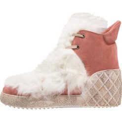 Buty zimowe damskie: Everybody Botki na koturnie rosa