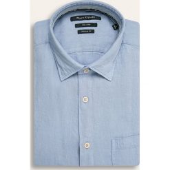 Marc O'Polo - Koszula. Białe koszule męskie Marc O'Polo, s, bez wzorów, ze lnu, klasyczne, polo, z długim rękawem. W wyprzedaży za 229,90 zł.