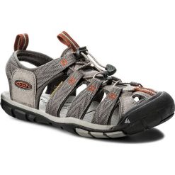 Sandały KEEN - Clearwater Cnx 1018497 Grey Flannel/Potters Clay. Szare sandały męskie Keen, ze skóry ekologicznej, bez zapięcia. Za 409,95 zł.