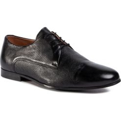 Półbuty GINO ROSSI - MWU485-ASTER-03 Black. Czarne buty wizytowe męskie Gino Rossi, ze skóry, bez zapięcia. Za 279,99 zł.