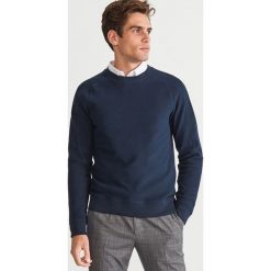 Dzianinowa bluza - Granatowy. Białe bluzy męskie marki Reserved, l. Za 79,99 zł.