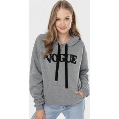 Szara Bluza Adravia. Szare bluzy damskie Born2be, xl, bez wzorów, bez rękawów, z kapturem. W wyprzedaży za 79,99 zł.