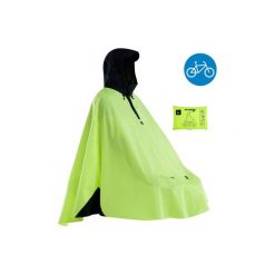 Ponczo Przeciwdeszczowe Na Rower Miejski 500. Żółte poncza B'TWIN, xl, z materiału. Za 89,99 zł.