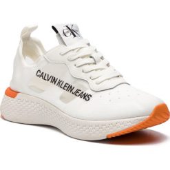 Sneakersy CALVIN KLEIN JEANS - Alban S0583 Bright White. Białe sneakersy męskie Calvin Klein Jeans, bez zapięcia. W wyprzedaży za 389,00 zł.