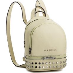 Plecak EVA MINGE - EM-17-05-000149 152. Żółte plecaki damskie Eva Minge, bez wzorów, ze skóry, eleganckie. W wyprzedaży za 419,00 zł.
