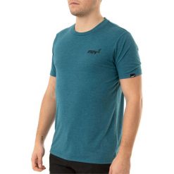 Koszulka Inov-8 Triblend Forged SS Tee M Morski-Niebieski. Niebieskie koszulki męskie Inov-8, m, bez wzorów, z bawełny, bez kołnierzyka, z krótkim rękawem, krótkie, do biegania. Za 99,99 zł.