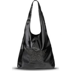 Shopper bag damskie: Torebka shopper z ćwiekami bonprix czarno-srebrny kolor