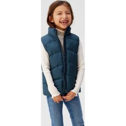 Mango Kids - Bezrękawnik dziecięcy Ali 110 - 164 cm. Niebieskie kurtki dziewczęce Mango Kids, bez wzorów, z poliesteru, bez kaptura. W wyprzedaży za 59,90 zł.