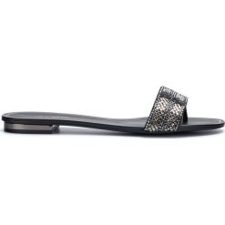 Aldo Cadilinna Kapcie Czarny Srebrny. Szare kapcie damskie ALDO, z materiału. Za 206,95 zł.