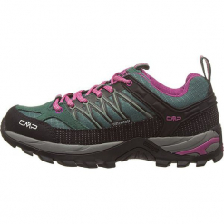 Buty turystyczne "Rigel" w kolorze czarno-zielonym. Czarne buty trekkingowe damskie marki CMP Women. W wyprzedaży za 218,95 zł.
