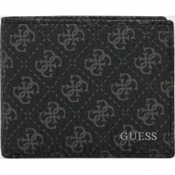Guess Jeans - Portfel. Czarne portfele męskie Guess Jeans, z aplikacjami, z jeansu. Za 279,90 zł.