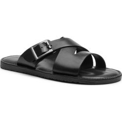 Klapki LASOCKI FOR MEN - MB-CASCAIS-21 Czarny. Czarne klapki męskie Lasocki For Men, ze skóry, bez zapięcia. Za 119,99 zł.