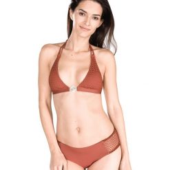 Guess Górna część stroju kąpielowego Brązowy. Pomarańczowe stroje kąpielowe damskie Guess, xs, z aplikacjami, z elastanu. Za 223,95 zł.