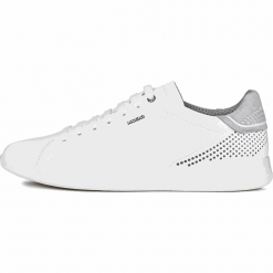 Geox tenisówki męskie Kennet U926FB 00085 43 białe. Białe trampki męskie Geox, bez wzorów, eleganckie, bez zapięcia. Za 479,00 zł.