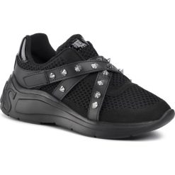 Sneakersy GUESS - Stonely FL8SEY FAB12 BLACK. Czarne półbuty damskie Guess, ze skóry ekologicznej. W wyprzedaży za 499,00 zł.
