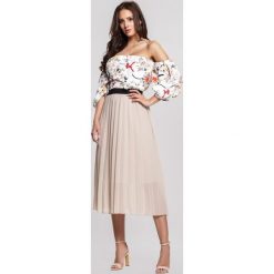 Beżowa Spódnica Resale. Brązowe spódniczki damskie other, s, bez wzorów, midi. Za 79,99 zł.