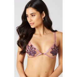 Biustonosze: For Love & Lemons Biustonosz z cekinami Emma – Pink