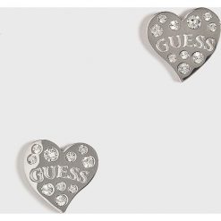 Guess Jeans - Kolczyki. Szare kolczyki damskie Guess Jeans, metalowe. Za 119,90 zł.