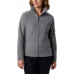 COLUMBIA bluza damska Fast Trek II FZ L szara. Szare bluzy sportowe damskie Columbia, l, bez wzorów, z polaru, bez rękawów, bez kaptura, trekkingowe. Za 222,00 zł.