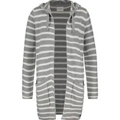 Sweter rozpinany w kolorze szaro-białym. Szare kardigany damskie marki Taifun, s, w paski, z bawełny. W wyprzedaży za 181,95 zł.