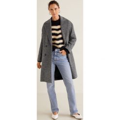 Mango - Płaszcz Matisse. Szare płaszcze damskie wełniane Mango, l, klasyczne. Za 299,90 zł.