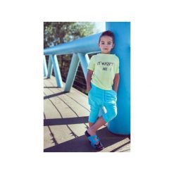 T-SHIRT WILI YELLOW "IT WASN'T ME. Żółte t-shirty chłopięce marki M-art-a-baby, z nadrukiem, z długim rękawem. Za 40,00 zł.