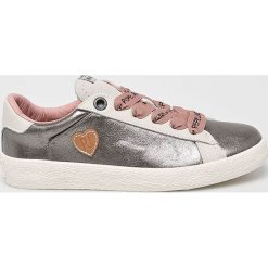 Pepe Jeans - Tenisówki dziecięce. Szare trampki dziewczęce Pepe Jeans, bez wzorów, z jeansu, na sznurówki. W wyprzedaży za 139,90 zł.