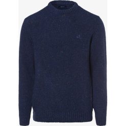 Gant - Sweter męski, niebieski. Niebieskie swetry męskie GANT, xl, bez wzorów, z wełny, bez kołnierzyka, bez kaptura. Za 649,95 zł.
