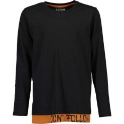 Blue Seven - Longsleeve dziecięcy 140-176 cm. Czarne t-shirty chłopięce Blue Seven, bez wzorów, z bawełny, z długim rękawem. Za 69,90 zł.