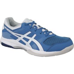 Asics Gel-Rocket 8 B706Y-401 buty do siatkówki męskie niebieskie 42. Niebieskie buty sportowe męskie Asics, z materiału, bez zapięcia, do siatkówki. W wyprzedaży za 189,99 zł.