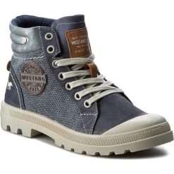 Buty damskie: Trapery MUSTANG - 38C0072 Dunkelblau