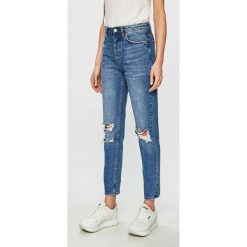Tally Weijl - Jeansy. Niebieskie jeansy damskie TALLY WEIJL, bez wzorów, z bawełny, z podwyższonym stanem. W wyprzedaży za 129,90 zł.