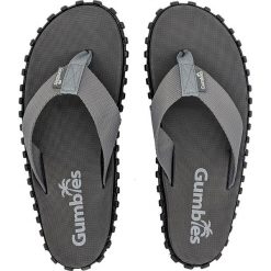 Gumbies - Japonki Duckbill. Szare kapcie męskie Gumbies, z bawełny. W wyprzedaży za 79,90 zł.