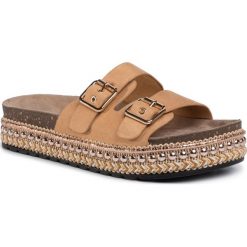 Espadryle DEEZEE - WS989A-06 Beige. Pomarańczowe espadryle damskie DeeZee, bez wzorów, z tworzywa sztucznego, bez obcasa. Za 79,99 zł.