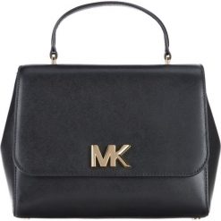 Michael Kors Mott Medium Torebka Czarny. Czarne torebki klasyczne damskie w paski, ze skóry. Za 1437,95 zł.