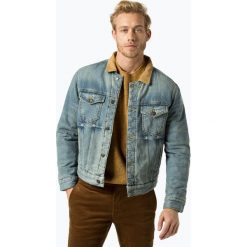Tommy Hilfiger - Męska kurtka jeansowa – Lewis Hamilton, niebieski. Niebieskie kurtki męskie bomber TOMMY HILFIGER, l, z jeansu. Za 999,95 zł.