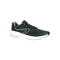 Buty do biegania RUN CUSHION męskie. Niebieskie buty sportowe męskie KALENJI, z poliesteru, bez zapięcia, do biegania. Za 79,99 zł.