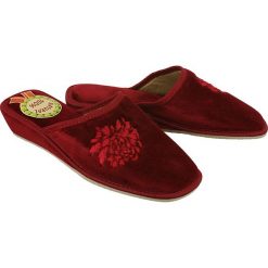 METEOR 030 AGA bordowy, kapcie damskie. Czerwone kapcie damskie Meteor, z tkaniny. Za 31,99 zł.